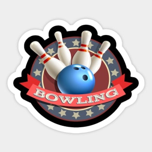 Bowling Sticker